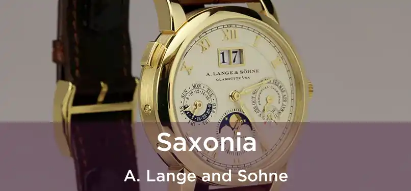  Saxonia A. Lange and Sohne